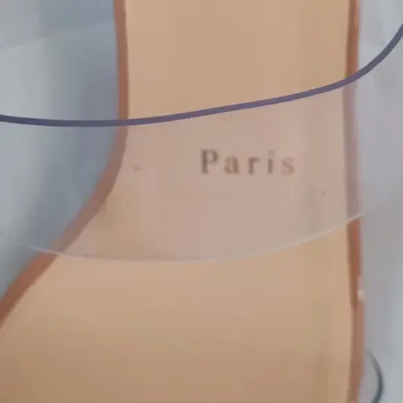 Christian Louboutin Just Nothing Blush Slide Sandals Size 39 (US 9) Pre‑Owned - Picture 12 of 16